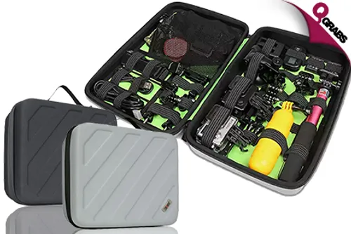 For QR99 Travel Prepared with a Gadget & Cable Organizer - Has a Shockproof Hard Case! (Up to QR378 Value)